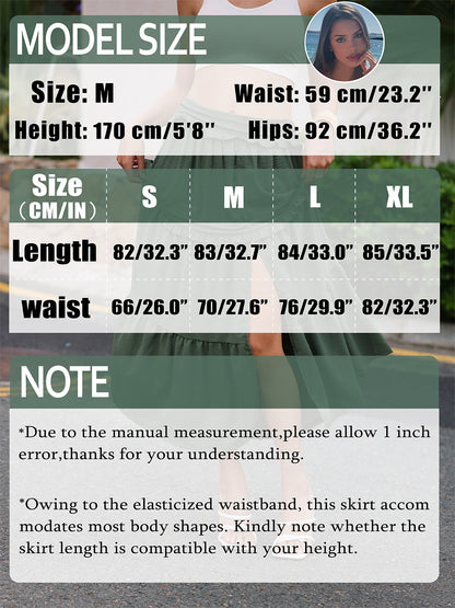 Womens Boho Maxi Skirt Button Elastic High Waisted Trendy Flowy Long Skirts with Pockets